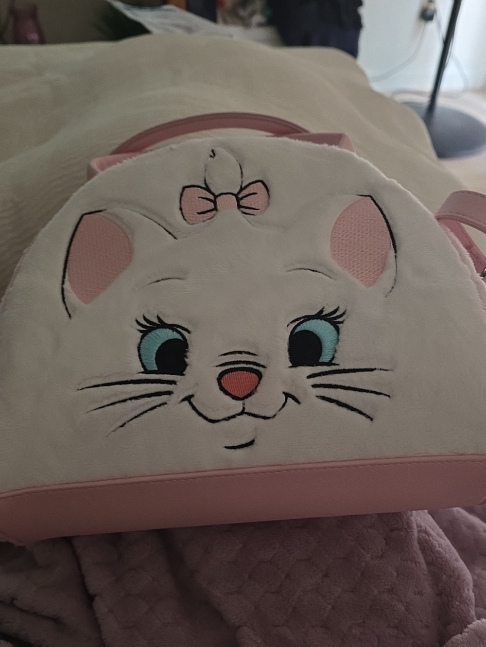Loungefly Aristocats Marie Pink and White Disney Logo Tag NWT